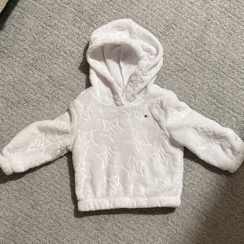 Tommy Hilfiger Kids Star Pattern White Hoodie